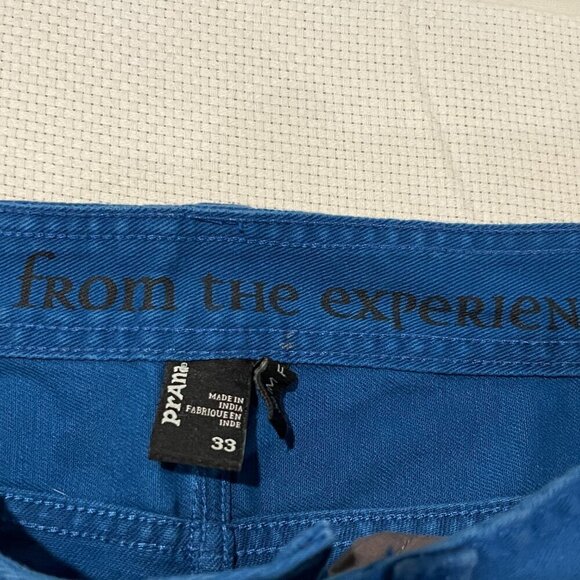 Prana Jeans Mens 34‎ x 30 Teal Denim Pants Slim Fit Stretch Straight Leg Stretch - Picture 4 of 10